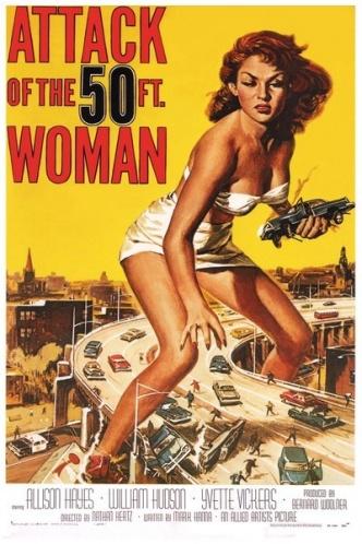 Poster de el ataque de la mujer de 50 pies