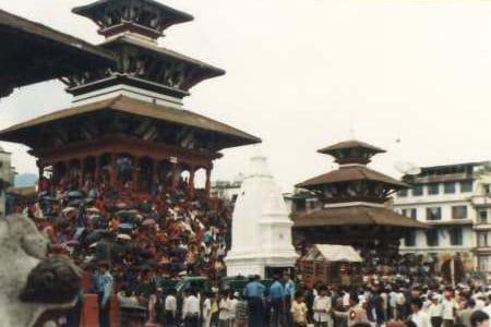La Fiesta de la diosa viviente Kumari en Nepal