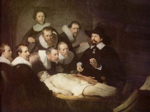 La autopsia por Rembrandt