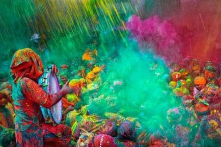 El colorido festival de Holi